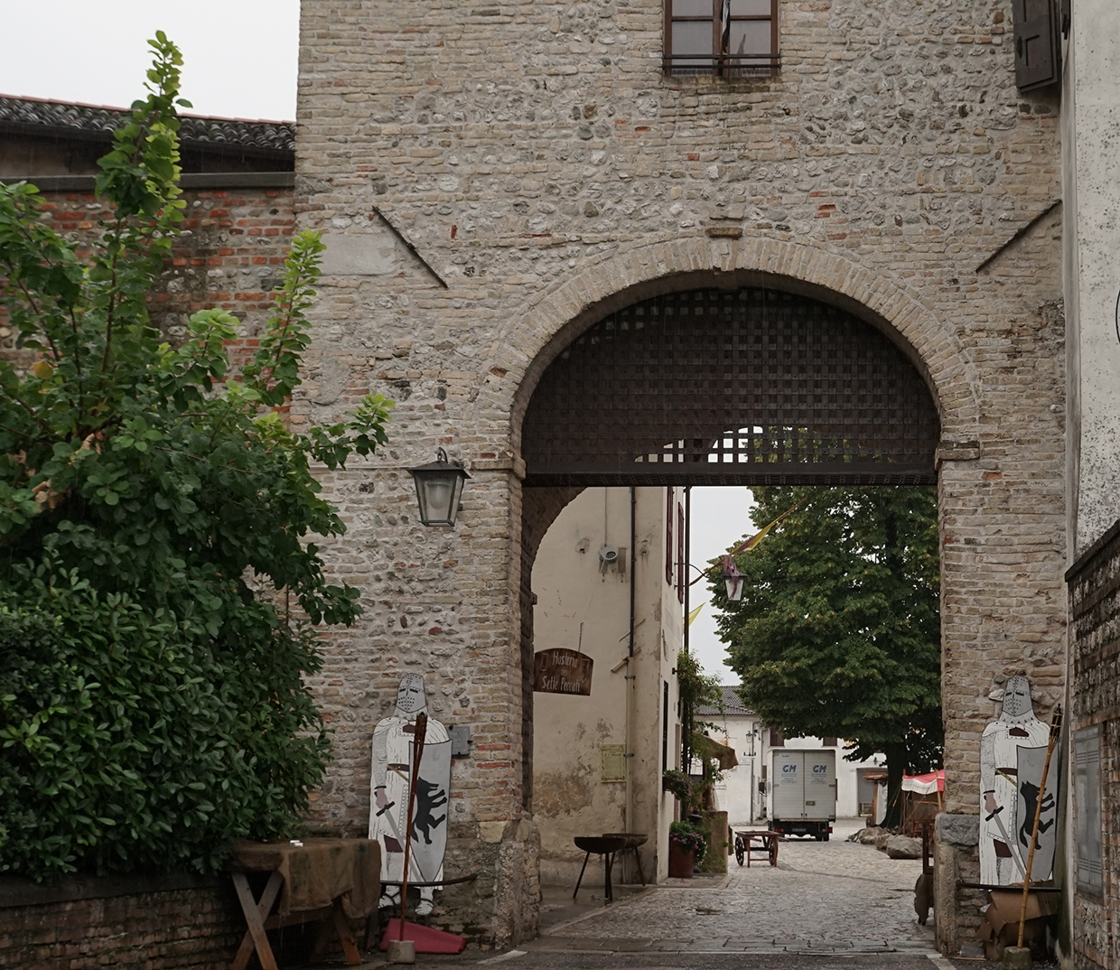 Tower of hour main entrance to Castle square